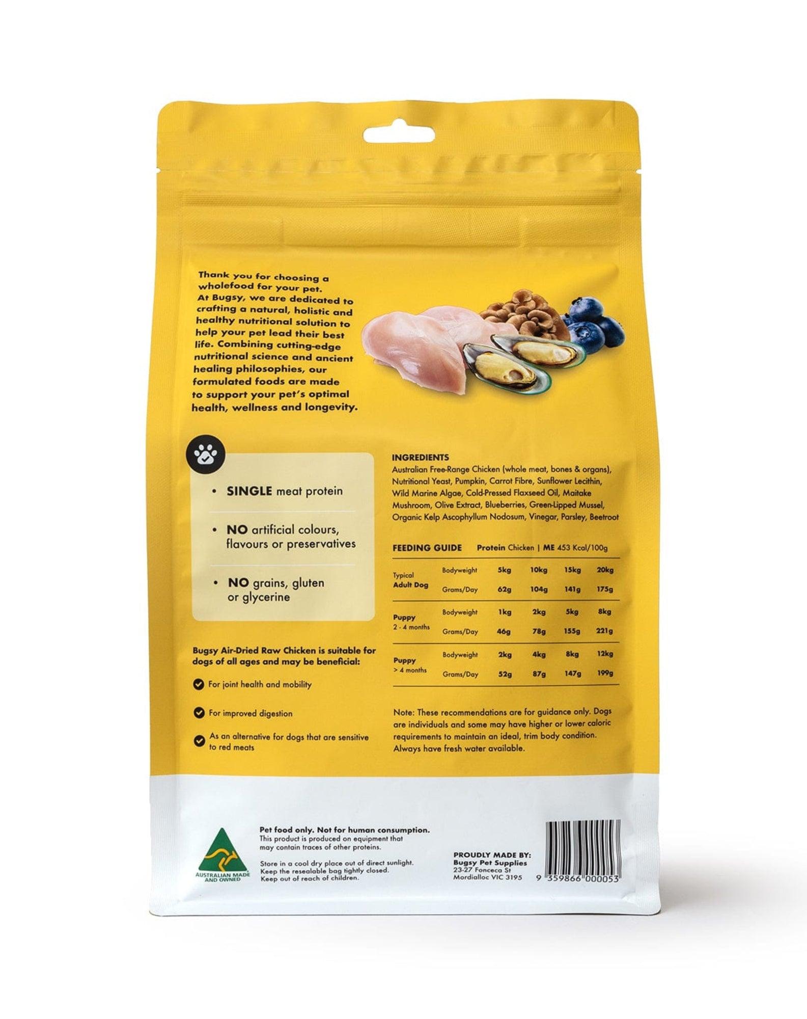 Bugsy's Air-Dried Chicken - Bugsy's Pet Supplies