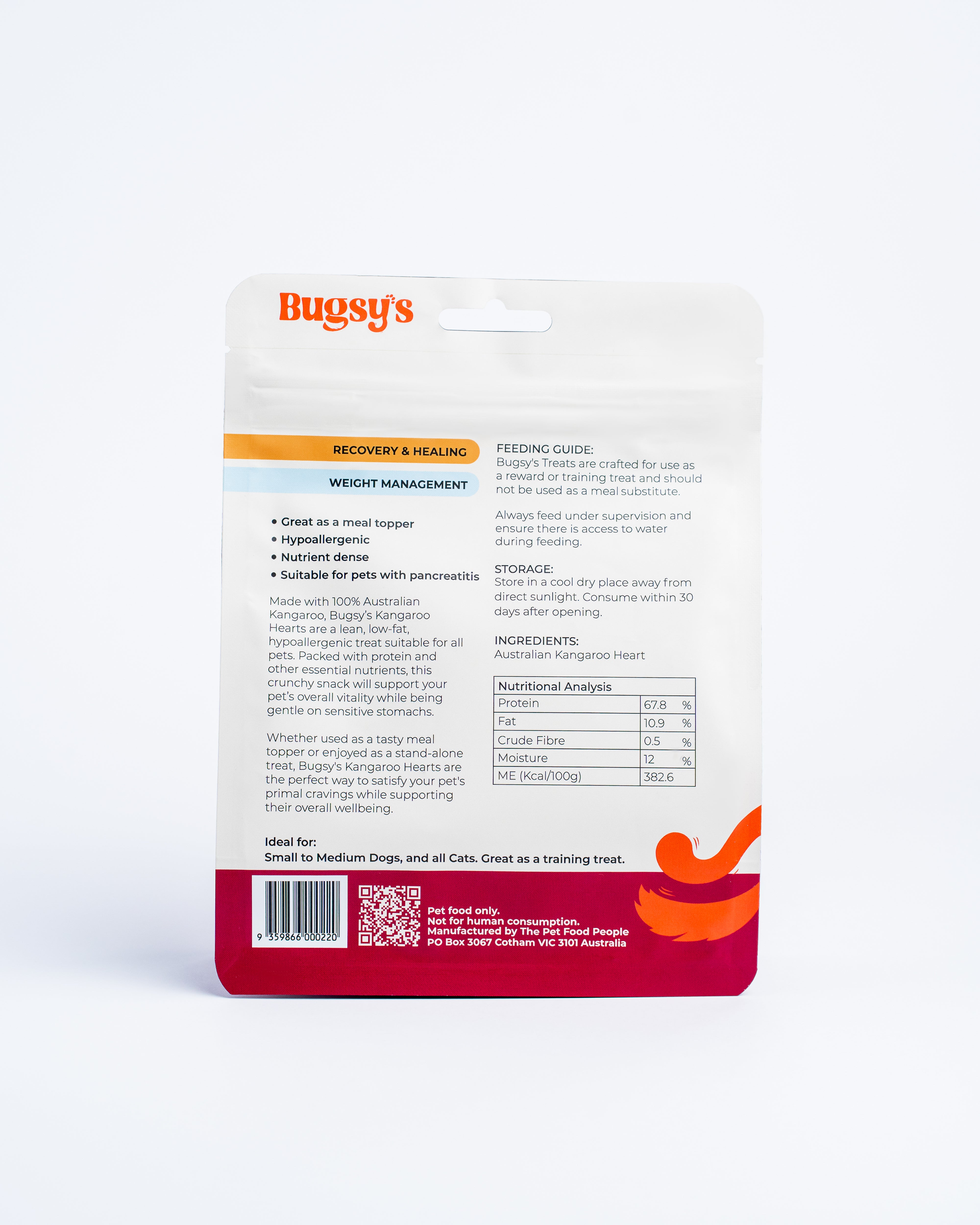 Kangaroo Heart Treat For Dogs