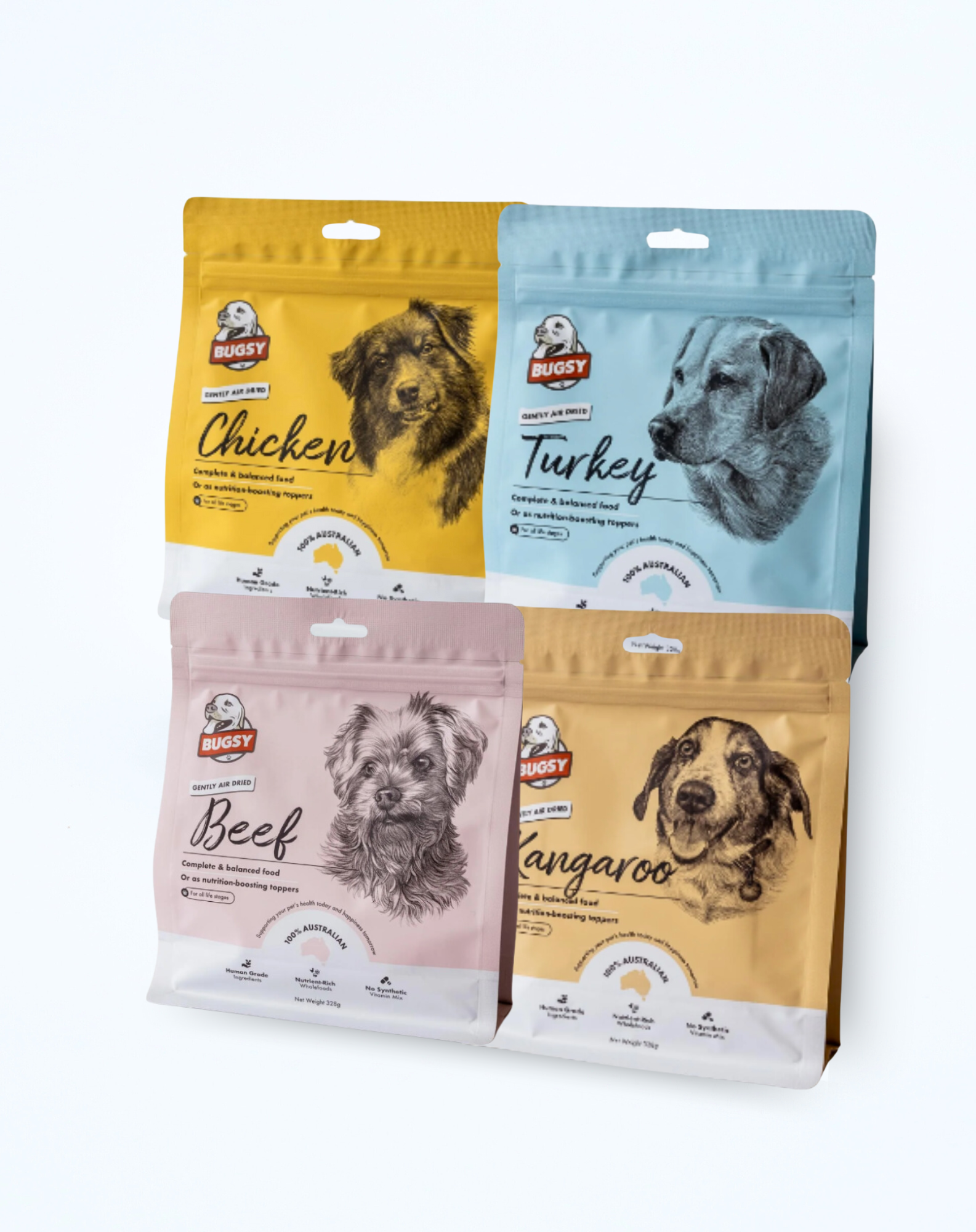 Bugsy's 328g Variety Pack - Bugsy's Pet Supplies