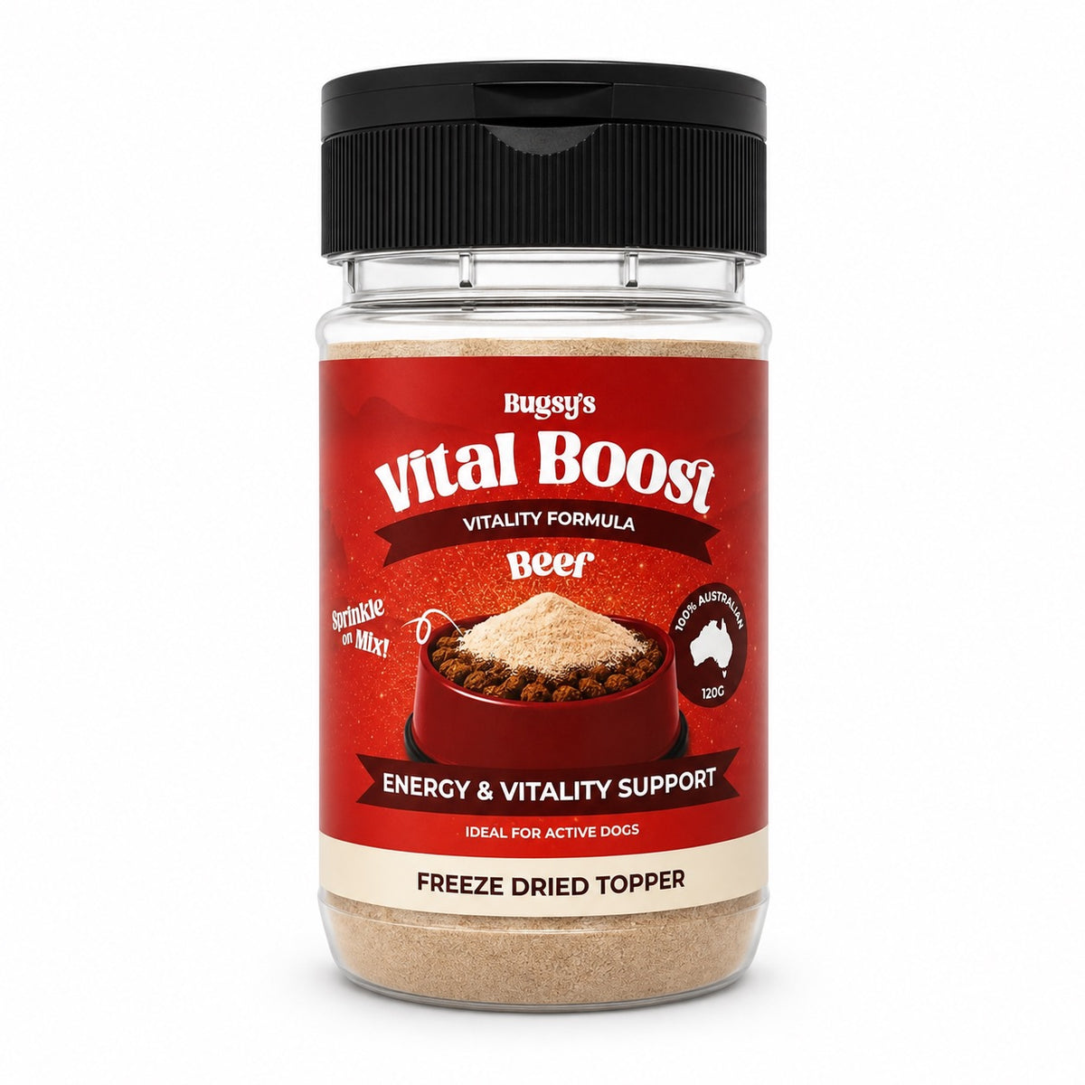 Vital Boost Freeze Dried Topper for Dogs | Beef (Vitality Formula)