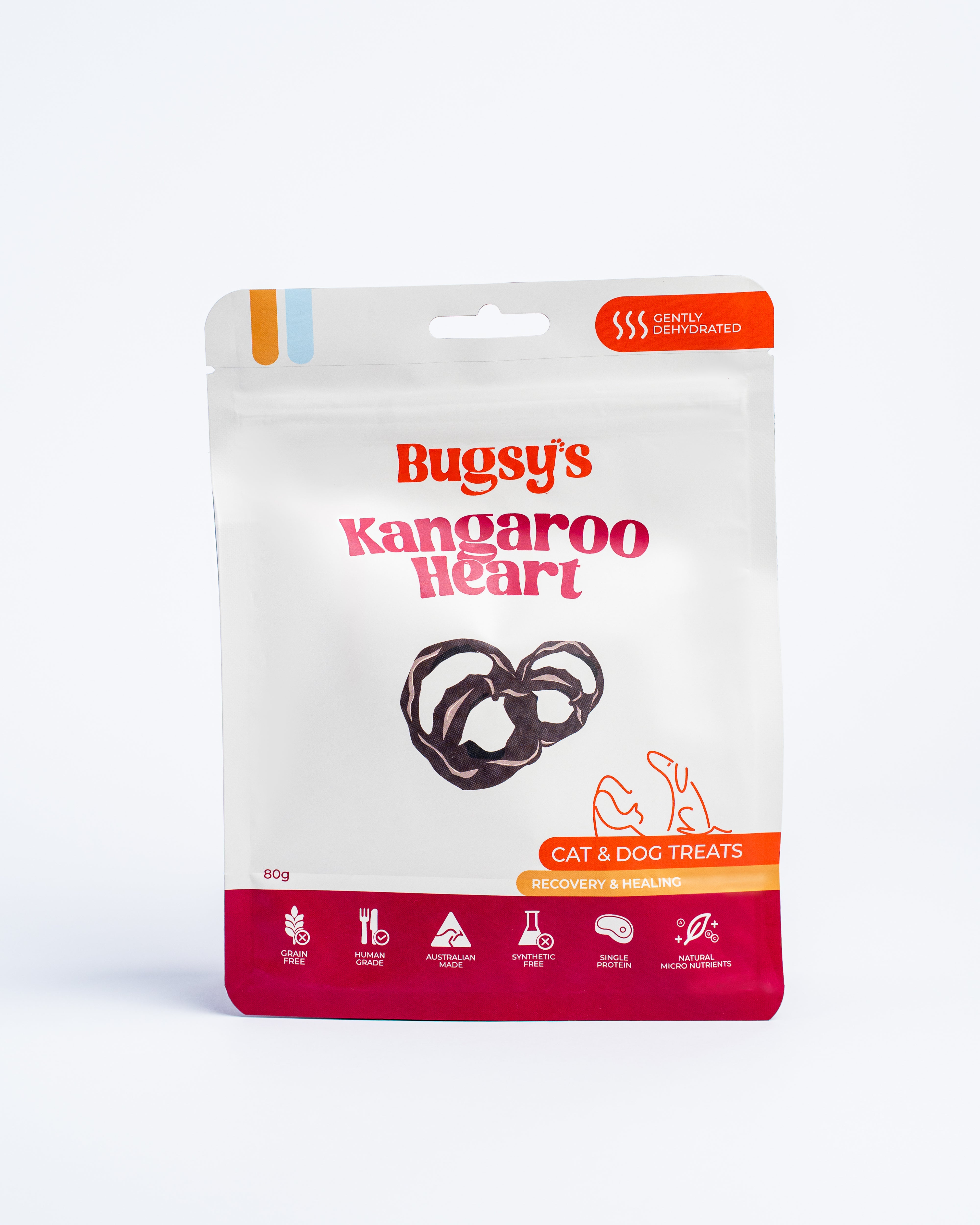 Bugsy's Kangaroo Heart Treat For Dogs